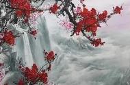 国画精品：四尺傲雪梅花图赏析