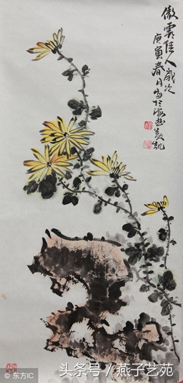 国画中的菊，别具韵味